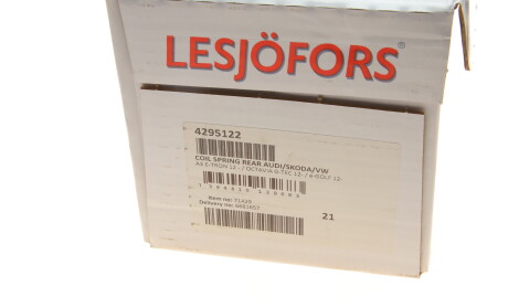 Фото 6 - Пружина підвіски LESJOFORS 4295122