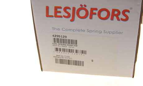 Фото 6 - Пружина підвіски LESJOFORS 4295129