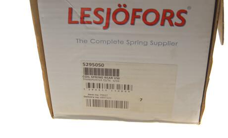Фото 5 - Пружина підвіски LESJOFORS 5295050