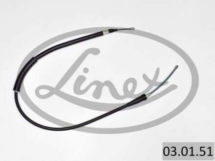 Фото 2 - Трос ручного тормоза LINEX 03.01.51 (030151)