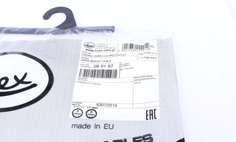 Фото 5 - Трос ручного гальма LINEX 09.01.97 (090197)