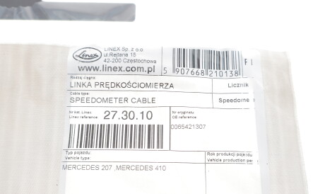 Фото 2 - Трос спідометра LINEX 27.30.10 (273010)