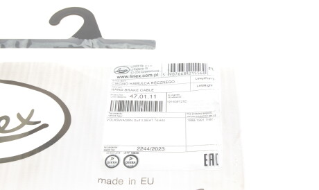 Фото 2 - Трос ручного тормоза LINEX 47.01.11 (470111)