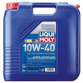 Моторное масло Super Leichtlauf 10W-40, 20 л - LIQUI MOLY 1304 (фото 1)