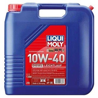 Моторное масло Diesel Leichtlauf 10W-40, 20 л - LIQUI MOLY 1388