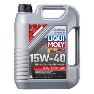 Моторное масло Leichtlauf MoS2 15W-40, 5 л (2571) - LIQUI MOLY 1933