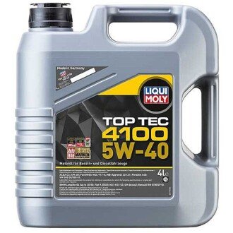 Моторное масло Top Tec 4100 5W-40, 4 л (7547/2457/2195) - LIQUI MOLY 20697