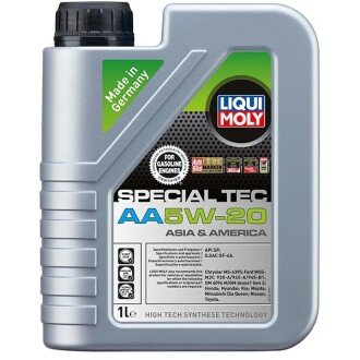 Моторное масло Special Tec AA 5W-20, 1 л (7620) - LIQUI MOLY 20792