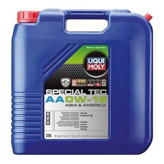 Моторна олива Special Tec AA 0W-16, 20 л - LIQUI MOLY 21324 (фото 1)