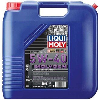 Моторное масло Molygen New Generation 5W-40, 20 л - LIQUI MOLY 21329 (фото 1)