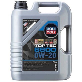 Моторна олива Top Tec 6600 0W-20, 5 л - LIQUI MOLY 21411