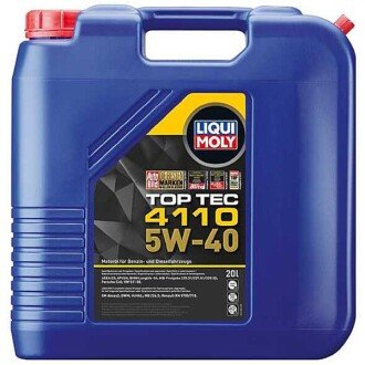 Моторна олива Top Tec 4110 5W-40, 20 л - LIQUI MOLY 21480 (фото 1)