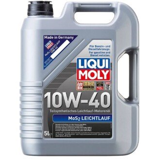 Моторна олива Leichtlauf MoS2 10W-40, 5 л - LIQUI MOLY 2184 (фото 1)