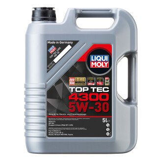 Моторное масло Top Tec 4300 5W-30, 5 л (8031) - LIQUI MOLY 2324