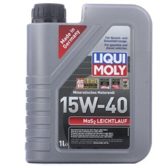 Моторное масло Leichtlauf MoS2 15W-40, 1 л - LIQUI MOLY 2570