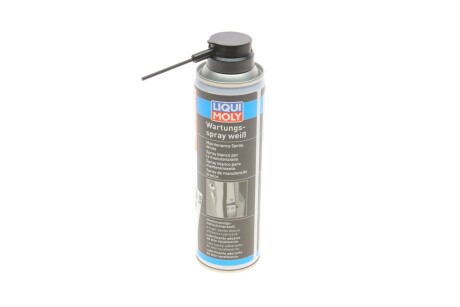 Біле мастило що відштовхує бруд Wartungs-Spray Weiss -30°C / + 250°C (/3953) 250мл - LIQUI MOLY 3075 (фото 1)