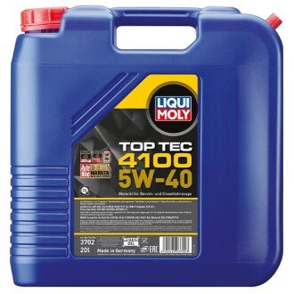 Моторное масло Top Tec 4100 5W-40, 20 л - LIQUI MOLY 3702 (фото 1)