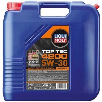 Моторна олива Top Tec 4200 5W-30, 20 л - LIQUI MOLY 3708 (фото 1)