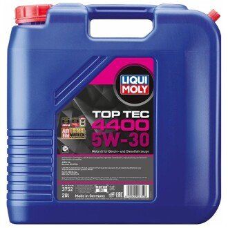 Моторна олива Top Tec 4400 5W-30, 20 л - LIQUI MOLY 3752 (фото 1)