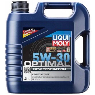 Моторна олива Optimal New Generation 5W-30, 4 л - LIQUI MOLY 39031 (фото 1)