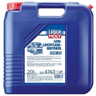 Моторна олива LKW Leichtlauf-Motoroil 10W-40, 20 л - LIQUI MOLY 4743