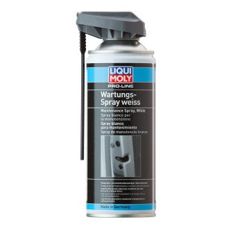 Мастило біле що відштовхує бруд Pro-Line Wartungs-Spray weiss -30°C / + 250°C 400мл - LIQUI MOLY 7387 (фото 1)