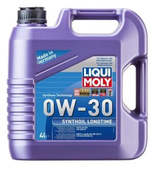 Моторна олива Synthoil Longtime 0W-30, 4 л - LIQUI MOLY 7511 (фото 1)