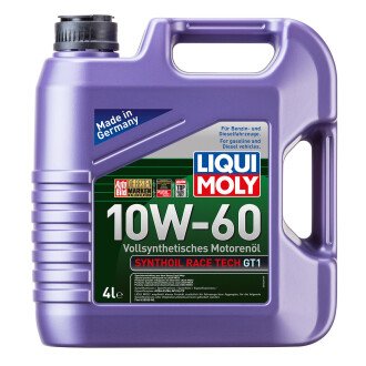 Моторное масло Synthoil Race Tech GT1 10W-60, 4 л - LIQUI MOLY 7535