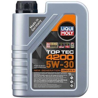 Моторное масло Top Tec 4200 5W-30, 1 л (8972) - LIQUI MOLY 7660/8972