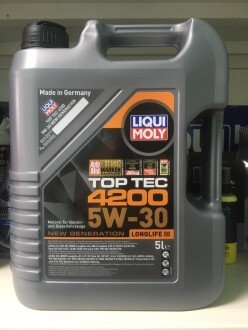 Моторна олива Top Tec 4200 5W-30, 5 л (8973) - (5W30LONGLIFE, 520000120, 0510000141) LIQUI MOLY 7661 (фото 1)