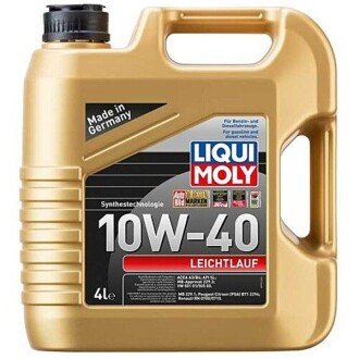 Моторное масло Leichtlauf 10W-40, 4 л (2929) - LIQUI MOLY 9501