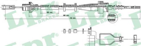 Тросовий привод, привод зчеплення - (3077097J10, 3077081N10) LPR C0116C