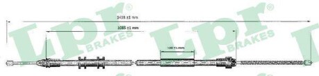 Трос ручного гальма - (8200694053, 7700311698, 3653100Q0B) LPR C0699B