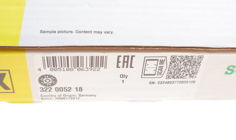 Фото 3 - Диск зчеплення LuK 322 0052 18 (322005218)