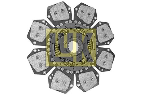 Диск зчеплення керамічний (310мм кількість плавників: 8) CASE IH 105 C, 85 C, 85 C HI-LO, 95 C, 95 C HI-LO, JX100, JX90, 1100 U, 1100 U MAXXIMA, 90, 90 2WD, 90 4WD, 95, 95 2WD, 95 4WD - LuK 331028911