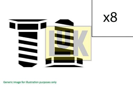 Zestaw мrub koгa zamach. mitsubishi asx/lancer/outlander 1,8-2,2 di-d 06- - LuK 411023810