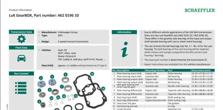 Фото 2 - Елемент трансмиссии LuK 462 0196 10 (462019610)