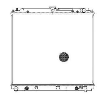 Радіатор охолодження MURANO (Z50) (02-) 3.5i (LRc 141CA) - (21460CA010, 21460CC00A) Luzar LRC141CA