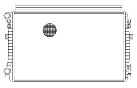 Радиатор охлаждения Octavia A7 1.4TSi/1.6TDi/2.0TDi (13-)/Golf VII 1.4TSi/1.2TSi - Luzar LRC18EM