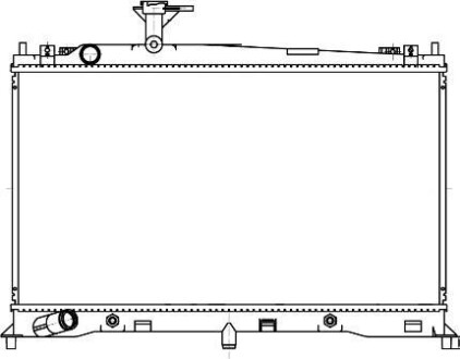 Радіатор охолодження Mazda 6 (02-) AT (LRc 251FA) - (lf2115200, lf2115200a, lf2115200b) Luzar LRC251FA