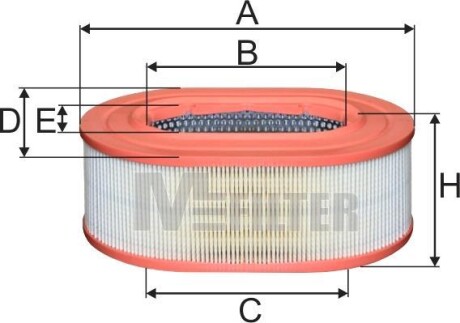 Повітряний фільтр - M-FILTER A 8069