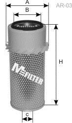 Повітряний фільтр - M-FILTER A 863