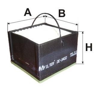 Паливний фільтр - (11715301, 81125010003, 81125010004) M-FILTER DE 3402