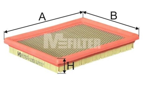 Повітряний фільтр - M-FILTER K 1053 (фото 1)