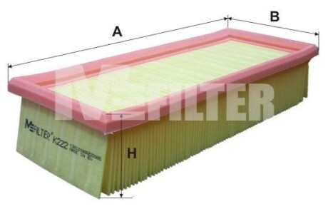 Повітряний фільтр - M-FILTER K 222