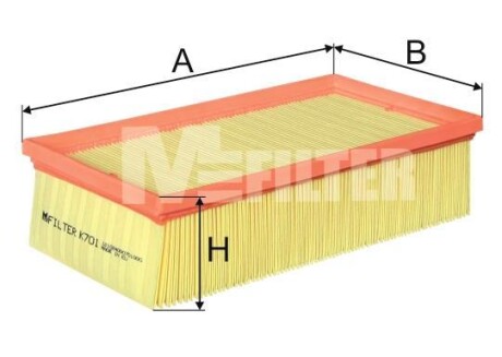 Воздушный фильтр - M-FILTER K 701