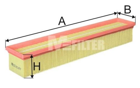 Фільтр повітряний C200/230 Kompressor W203 M111 00>02 - (1110940204) M-FILTER K 7022