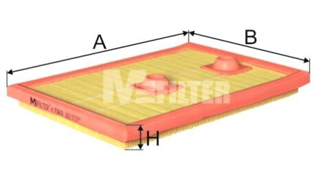 Фільтр повітряний VW/Skoda 1.2/1.4 TSI 12- - M-FILTER K7069