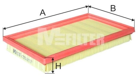 Воздушный фильтр - M-FILTER K 7075