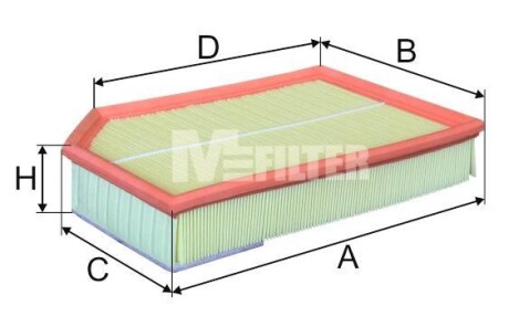 Повітряний фільтр - M-FILTER K 738